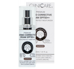 PREMIUM DERMO CORRECTIVE CREAM SPF50 30 ml DARK poprawia koloryt oraz chroni skórę przed promieniami UVA/UVB