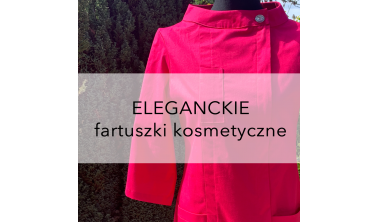 Eleganckie fartuszki kosmetyczne.